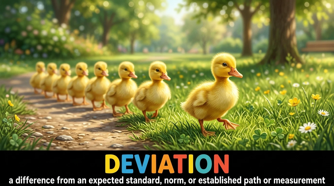 English Illustration for deviation